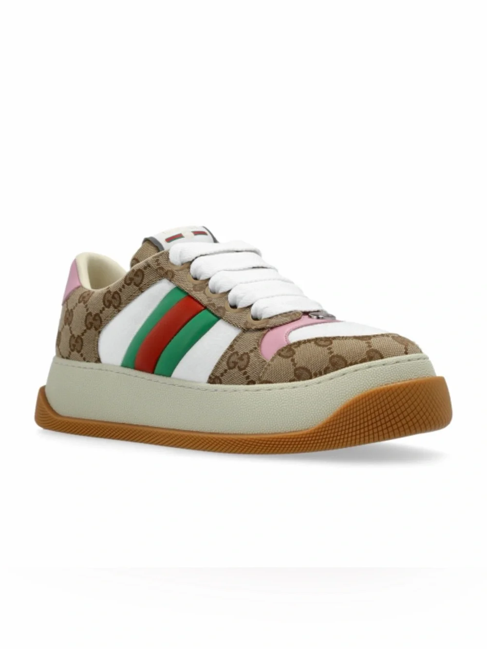 GUCCI Screener platform GG logo sneakers
